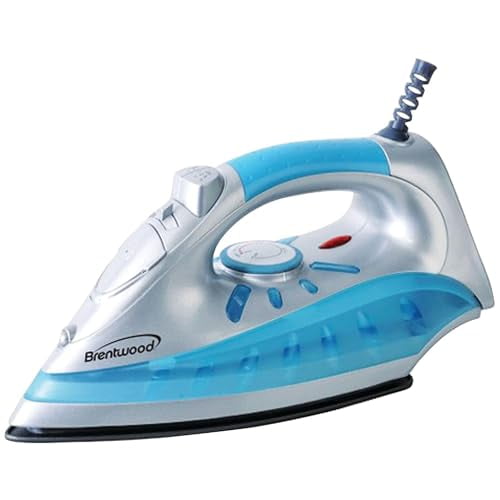 Plancha de vapor antiadherente Brentwood, plateada