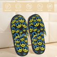 thumbnail image 2 of Slippers for Women, peace sign flag Womens Slippers Fuzzy Winter House Shoes, Soft Anti-Skid Slippers Indoor and Outdoor, 2 of 7