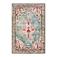 thumbnail image 5 of Lahome Decor 3'x5' Boho Tribal Area Rug ,3x5 ft Non Slip Machine Washable Rugs Foldable Vintage Rug Low Pile Durable Carpet for Living Room Bedroom Dining Room Office Farmhouse,Sky Blue, 5 of 9