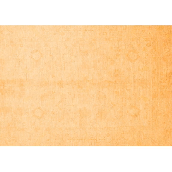 Ahgly Company Indoor Rectangle Oriental Orange Traditional Area Rugs, 5' x 7'