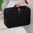 thumbnail image 4 of MesaSe PU Leather Cosmetic Organizer Bag Zipper with Mirror LED Light for Female Travel, 4 of 9