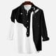 thumbnail image 5 of Camisa de manga larga para hombre, blusa con cuello vuelto, botones informales, cárdigan con estampado sin posicionamiento, camisa tipo cárdigan Odeerbi ODB-2, 5 of 6