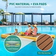 thumbnail image 4 of Dextrus Inflatable Dock Platform PVC Floating Dock 8 x 6 ft ,4-6 People Inflatable Dock Platform for Pool Beach Ocean, 4 of 7