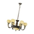 thumbnail image 3 of Candelabro de casa de muñecas Sunnimix Candelabro de 6 brazos para casa de muñecas 1/12 bronce, 3 of 8
