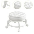 thumbnail image 6 of Dualoai 360 degree Rotating Low Roller Seat Stool Swivel Chair Kids Sturdy Easy to Move Round white, 6 of 9