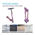 thumbnail image 3 of Scooter Patín Del Diablo Plegable The Baby Shop de 3 llantas y altura ajustable Morado -, 3 of 7
