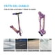 thumbnail image 3 of Scooter Patín Del Diablo Plegable The Baby Shop de 3 llantas y altura ajustable Morado -, 3 of 7