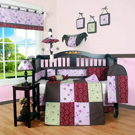 Retro Circles Crib Bedding - Geenny Boutique Love of Circle 13-piece Crib Bedding Set