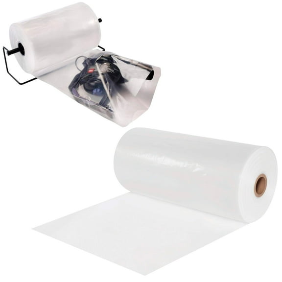 Clear Poly Tubing Roll 20" x 1475' Heavy-Duty Plastic Tubing Rolls 2 mil
