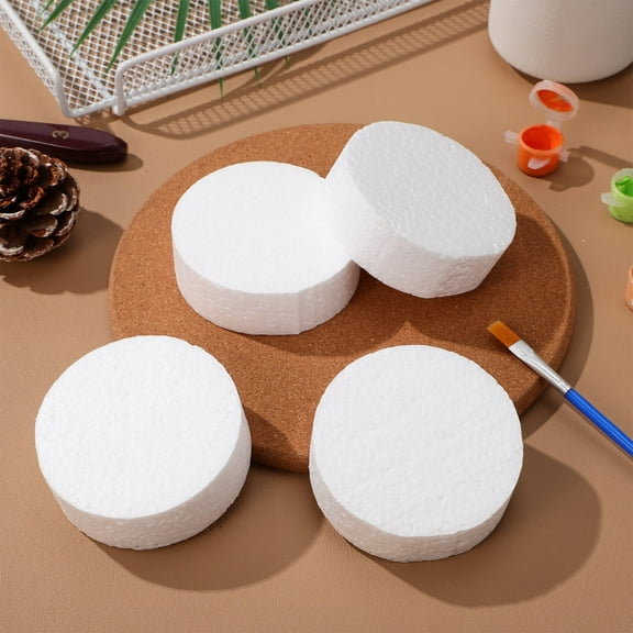 Beaupretty 7Pcs Round Foam Discs Smooth Lightweight Foam Circles for Crafts
