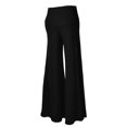 thumbnail image 5 of WULMLEO Women's Casual Comfy Solid/Tie Dye Wide Leg Palazzo Lounge Pants Black M, 5 of 5