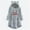 Grey, variant on Tetras Fall Sweatshirts for Women,Woman's Casual Christmas Printing Buttons Long Sleeved Hooded Coat Top