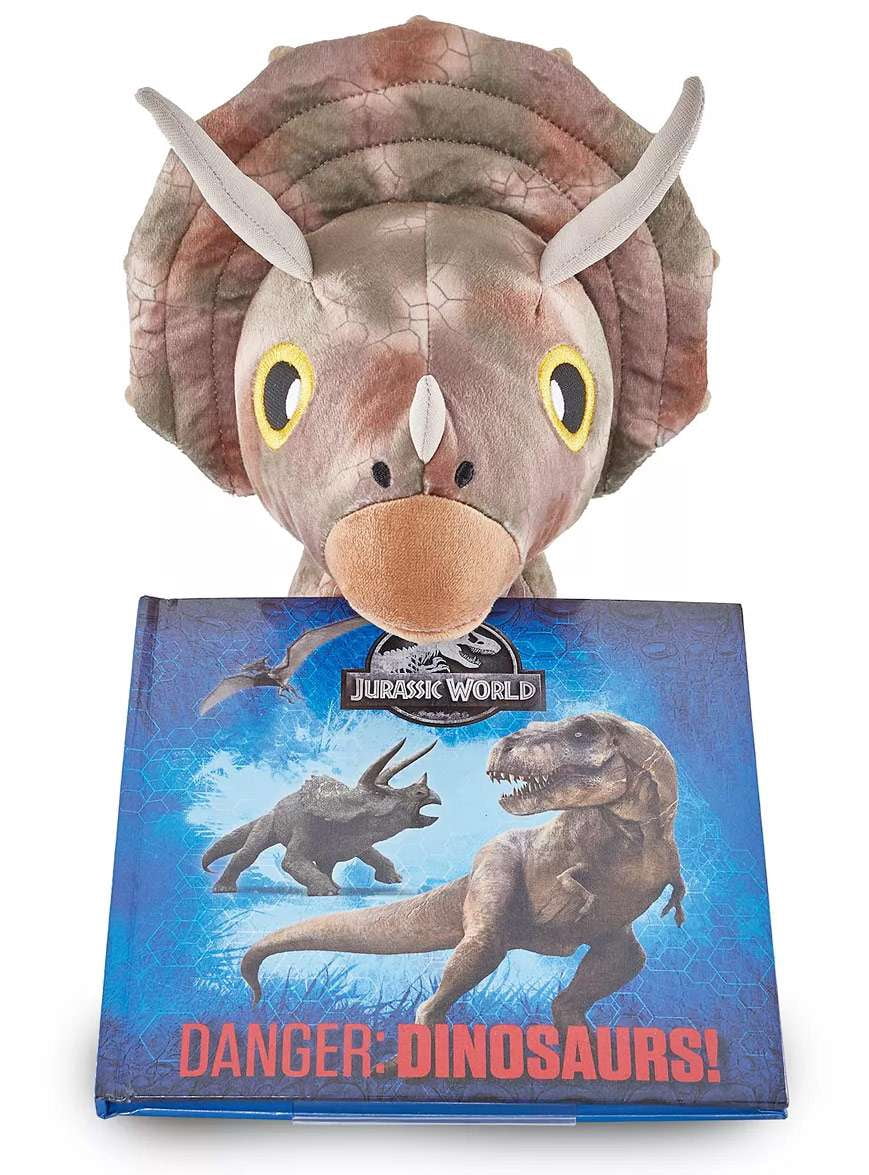 Jurassic World Triceratops Book and Plush Bundle