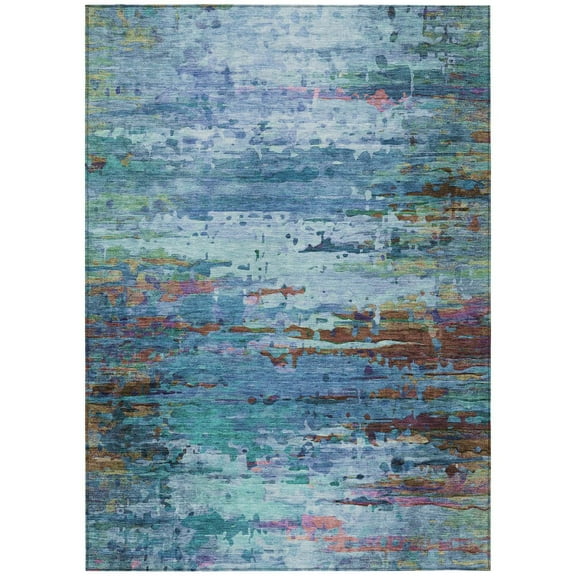 Dalyn Rugs Machine Washable Indoor/Outdoor Chantille ACN2035 Blue 10' x 14' Rug