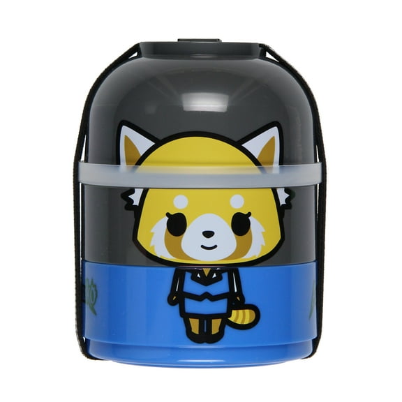 Aggretsuko 3 Bowl Compartment Bento Lunch Box 5.5"