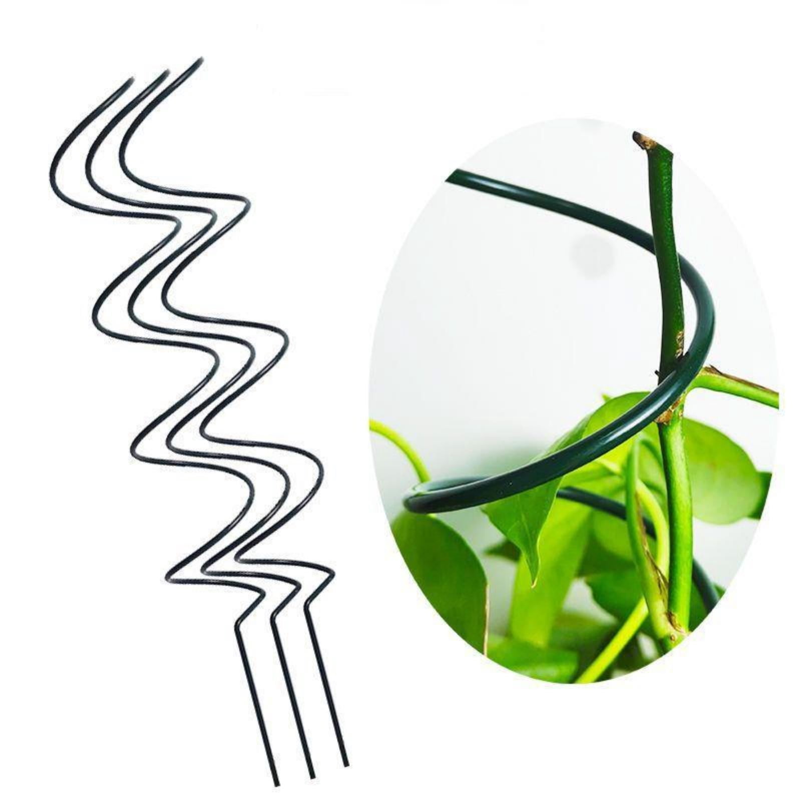 6pcs Tomato Climbing Stakes - Spiral Support Tower for Tomatoes, Peppers and Vines, Heavy Duty Twisted Garden Stakes, Upgrade Metal Cages for Outdoor Vegetable Gardening