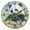Black, variant on 9.84in Cartoon Panda PVC Canvas Wall and Table Clock with Canvas Texture, Black or Gold Hands