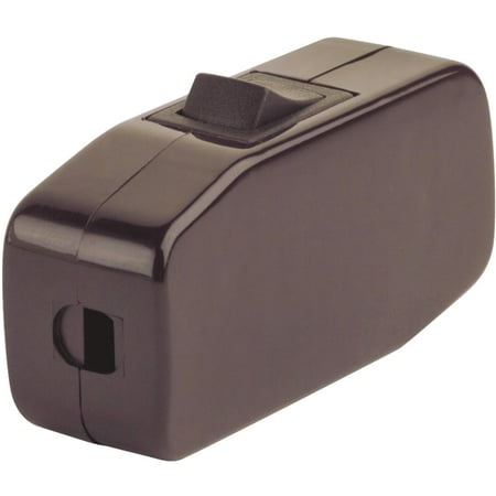 Brown Lamp Cord - Leviton Heavy-Duty Rocker Cord Switch