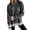 Gray, variant on Leopard Print Women Crew Neck Sweatshirt Long Sleeve Lace Trim Hem Cuff Loose Casual Pullover Top Gray S