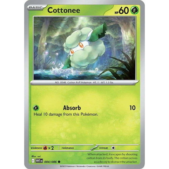 Pokemon White Flare Common Cottonee #4