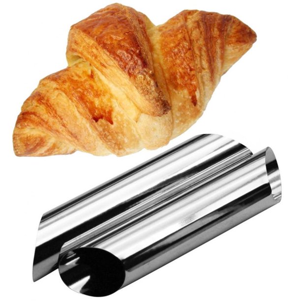 2 piezas de conos de crema de pastel de pan de cuerno inoxidable herramientas de molde de pastelería para hornear en , hecho de material de Soledad Molde para hornear de acero inoxidable