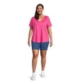 thumbnail image 2 of JMS Just My Size by Hanes Women's Plus Size 2 Pocket Pull-On Shorts, 2 of 6
