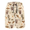thumbnail image 6 of Binienty Men's Board Shorts Beach Shorts With Western Highland Cow Design - Quick Dry for Summer Surfing and Beach Vacations, 6 of 8