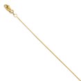 thumbnail image 1 of 14k Yellow Gold .8mm Spiga Wheat Chain Anklet Ankle Bracelet, 1 of 8