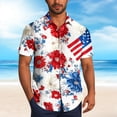 thumbnail image 1 of Blusa y camisa de manga corta con cuello vuelto Camisa casual para hombre Camisa de bolos vintage de manga corta Camisas de verano de playa cubana Camisa con botones Blusa para hombre Poliéster, 1 of 6