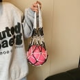 thumbnail image 6 of Racing Butterfly Football Net Bag Nylon Bold Storage Bag Single Ball Carry Portable Equipment, 6 of 8