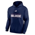 thumbnail image 2 of Men's Navy Colorado Avalanche Personalized Name & Number Midfielder Pullover Hoodie, 2 of 3