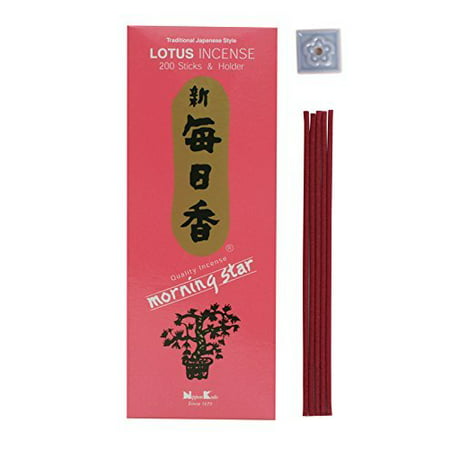 Lotus 200 Sticks, Morning star has been one of Nippon Kodo's best-selling products over the past 40 years By Morning