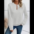 thumbnail image 3 of Sudadera de Cuello en V para Mujer, Larga, Estilo Jersey XXL, 3 of 5