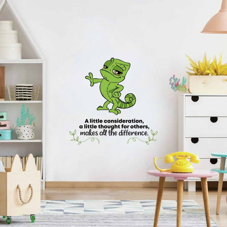 Look Down Tangled Pascal Life Quote Cartoon Quotes Decors Wall Sticker Art  Design Decal for Girls Boys Kids Room Bedroom Nursery Kindergarten Home  Decor Stickers Wall Art Vinyl Decoration (20x18 inch) 