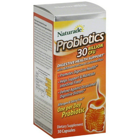 Naturade 30 B Probiotics CFU capsules, 30 CT