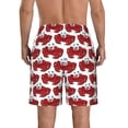 thumbnail image 3 of Kdxio Cute Red Crab Pattern Mens Casual Shorts - Drawstring Summer Beach Sports Shorts for Men, 3 of 9