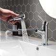 thumbnail image 1 of Robinet Lavabo Salle de Bain Avec Douchette Extractible 2 Jets d'Eau Mitigeur Evier Cuisine en Laiton Durable Robinetterie Vasque à Poser Chromé, 1 of 8