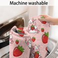 thumbnail image 5 of Pink Cow Strawberry Pattern Bathroom Rugs Mat,Non Slip Microfiber Bathroom Rug,Rubber Backing,Soft Bathroom Mats for Bathroom Floor,Tub and Shower,17x27in(43x68cm), 5 of 5