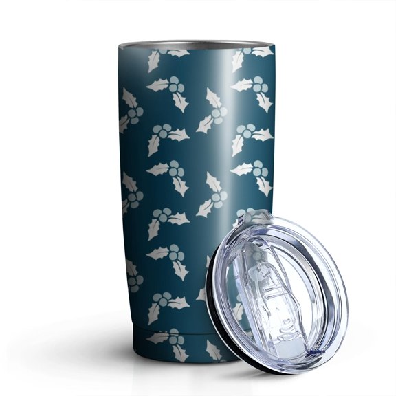 Christmas 20oz Stainless Steel Mobile Tumbler – Vacuum Insulated Coffee Mug with Lid, Spill-Proof Travel Cup for Hot & Cold Drinks