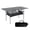 Black, variant on bestolf 120CM Outdoor Folding Table with Mesh Bag Strong Load Capacity Lightweight Camping Hiking Backpacking Picnic BBQ Portable Table