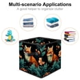 thumbnail image 2 of Fox Foldable Storage Box Organizer with Handle, 10.8"x10.5"x10.6", Large Capacity Storage Basket - Storage Cubes for Home and Office, 2 of 6