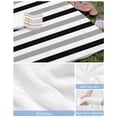 thumbnail image 6 of Black Gray Striped Beach Towels Oversized Super Absorbent, Farmhouse Stripe Art Lightweight Bath Towel Quick Dry Sets For Bathroom/Pool/Rv Camping/Beach Play/Gym Room/Picnic 23"x47", 6 of 8