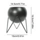 thumbnail image 3 of Macetas decorativas de metal con soporte y orificios de drenaje. Soporte elevado de hierro para macetas, ideal para sala de estar, oficina, jardín o balcón. Para uso interior y exterior., 3 of 6