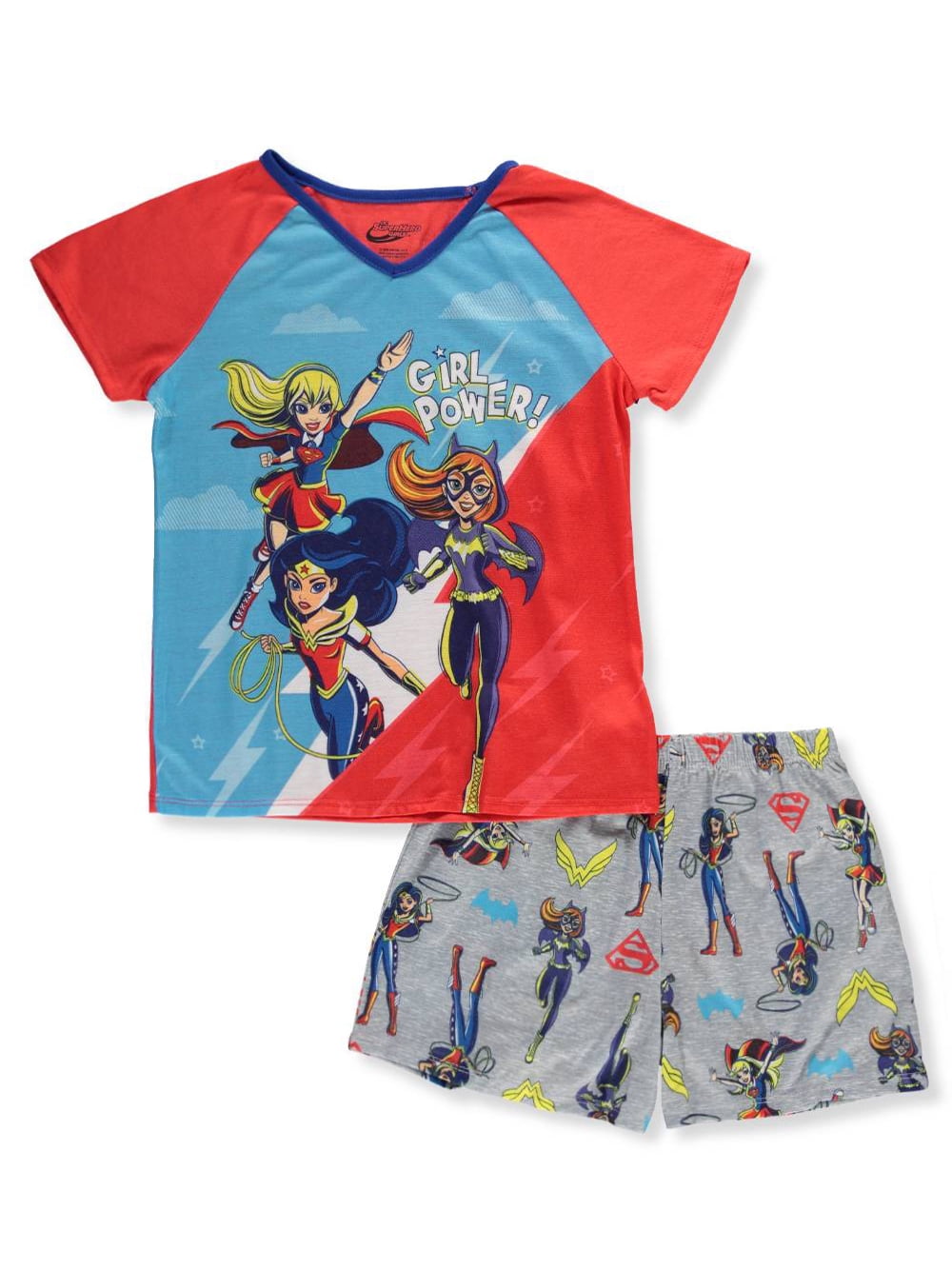 DC Comics - Girls' Dc Superhero Girls 2pc Pajama Sho - Walmart.com