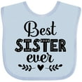 thumbnail image 3 of Inktastic Best Sister Ever Gift Girls Baby Bib, 3 of 4