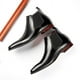 thumbnail image 3 of Botas Chelsea de otoño e invierno, botas cortas de cuero genuino para hombre, ropa formal de negocios, 3 of 6