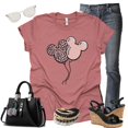 thumbnail image 5 of Mickey Leopard Balloons Shirt, Animal Kingdom Shirt, Safari Shirt Casual Short Sleeve Shirt (Large, Mauve), 5 of 7