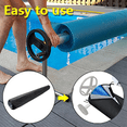 thumbnail image 4 of Swimming Pool Solar Reel Cover Waterproof Pool Solar Blanket Reel Cover for Pools Reel Up to 18' Wide Black, 4 of 7