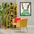 thumbnail image 3 of Stupell Industries Woman in Green Stripes People Painting Black Floater Framed Canvas Art Print Wall Art, 25 x 31, 3 of 10