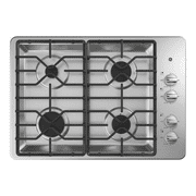 JGP3030SLSS 30 Gas Cooktop with 4 Sealed Burners; Precise Simmer Burner; Heavy-Duty Dishwasher Safe Grates; Recessed Cooktop; in Stainless Steel